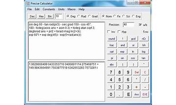 Precise Calculator for Windows - Download it from Habererciyes for free